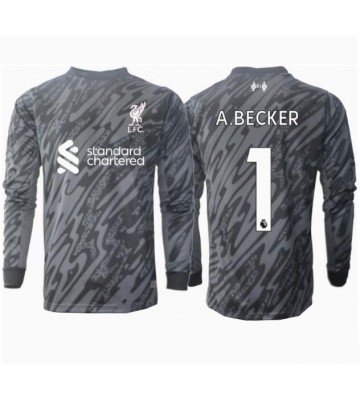 Liverpool Alisson Becker #1 Målvakt Hemmatröja 2024-25 Långärmad